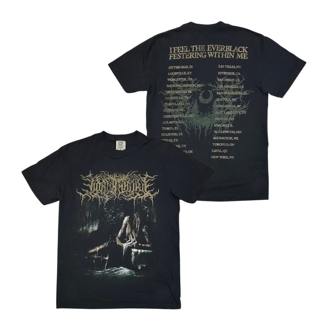LORNA SHORE Short Sleeve T-Shirt: I Feel The Everblack Festering Within Me Tour