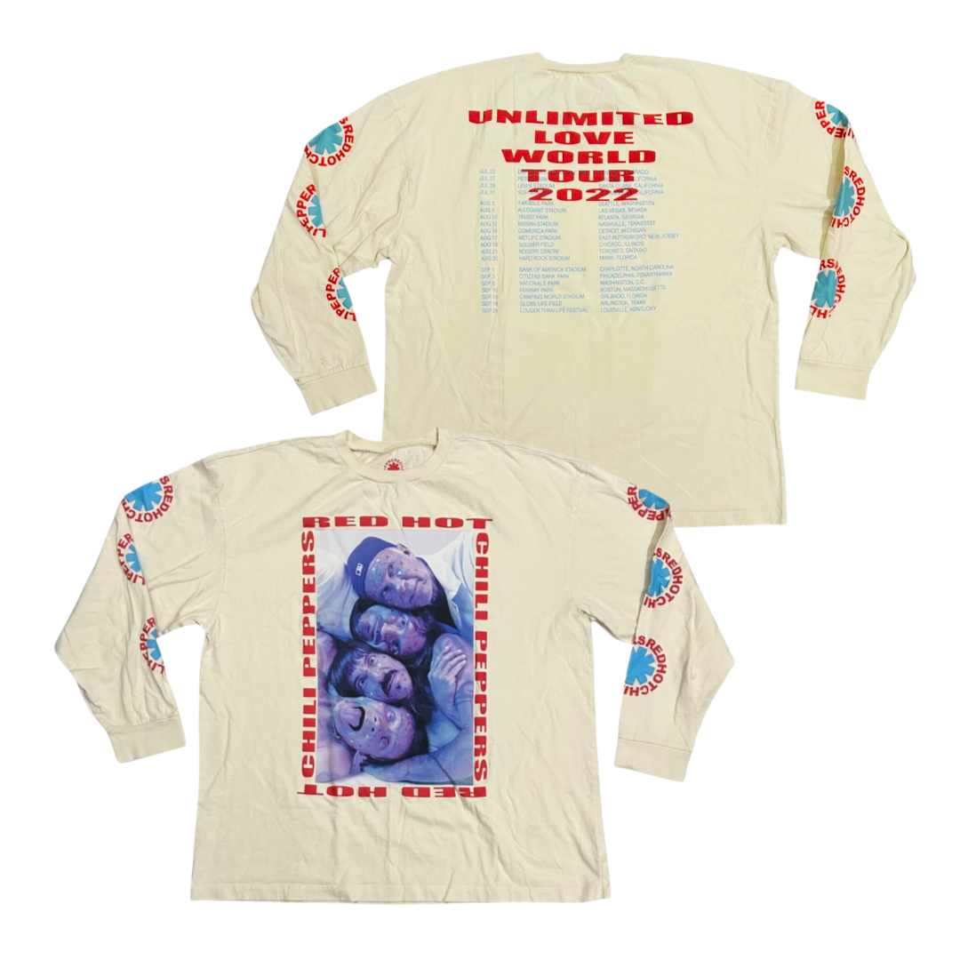 RED HOT CHILI PEPPERS Long Sleeve T-Shirt: Unlimited Love Wolrd Tour 2022