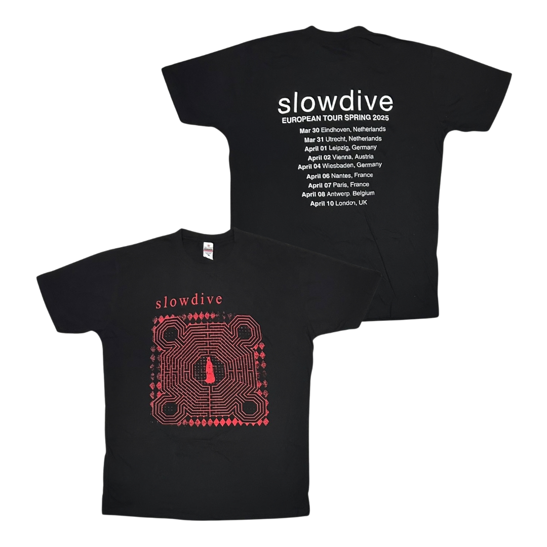 SLOWDIVE Short Sleeve T-Shirt: European Tour Spring 2025