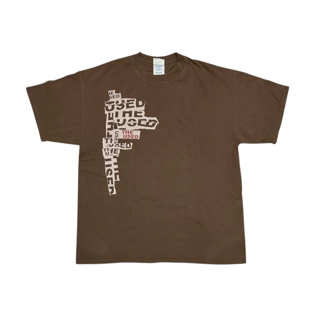 THE USED Short Sleeve T-Shirt: Logo Side (Vintage)