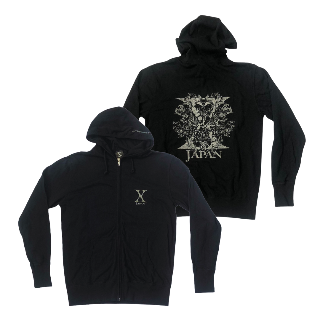 X JAPAN Zipped Hoodie: Logo