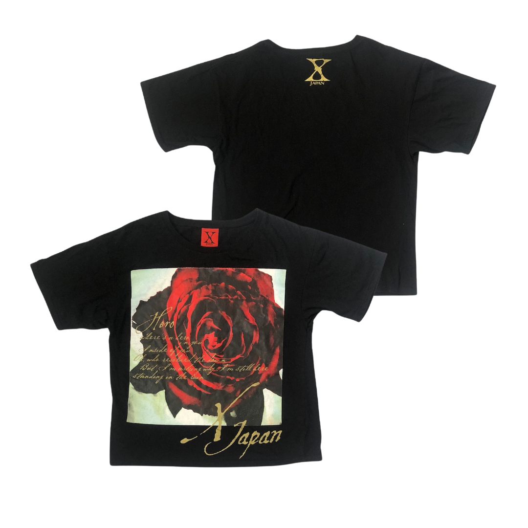 X JAPAN Short Sleeve T-Shirt: Big Rose