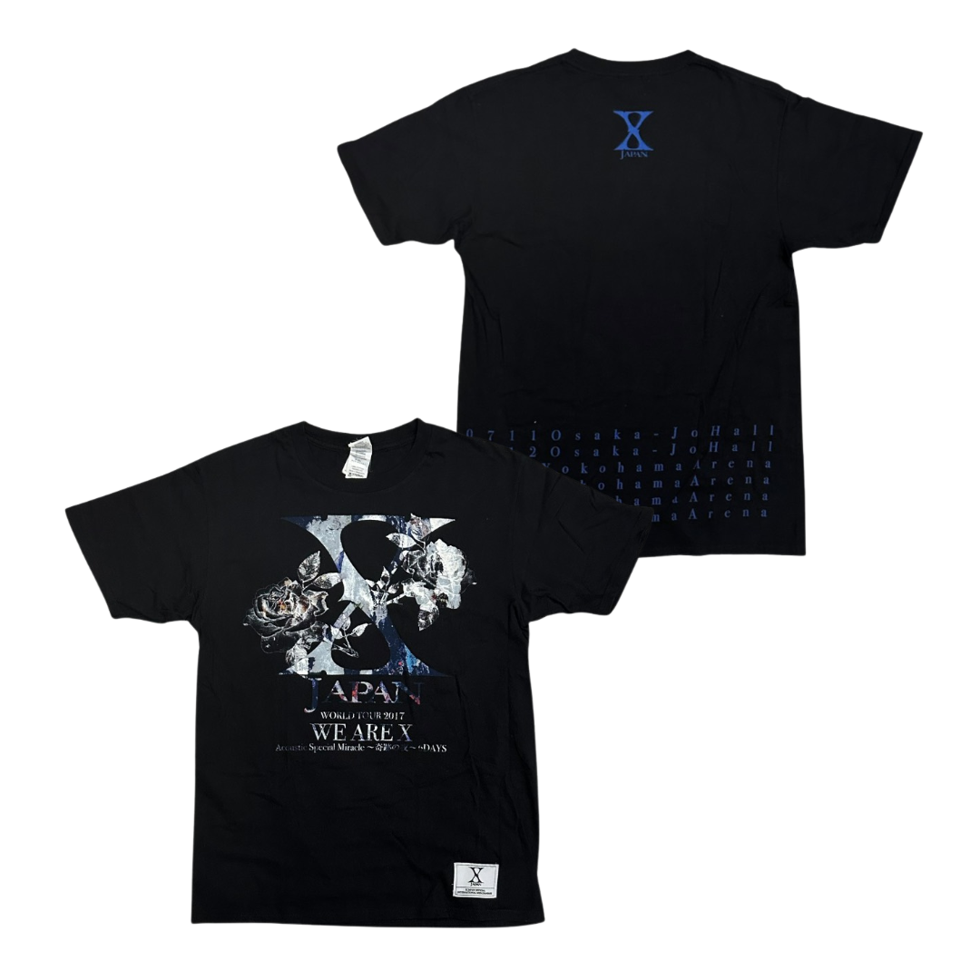X JAPAN Short Sleeve T-Shirt: Acoustic Special Miracle ~Kiseki no Yoru~ 6 Days