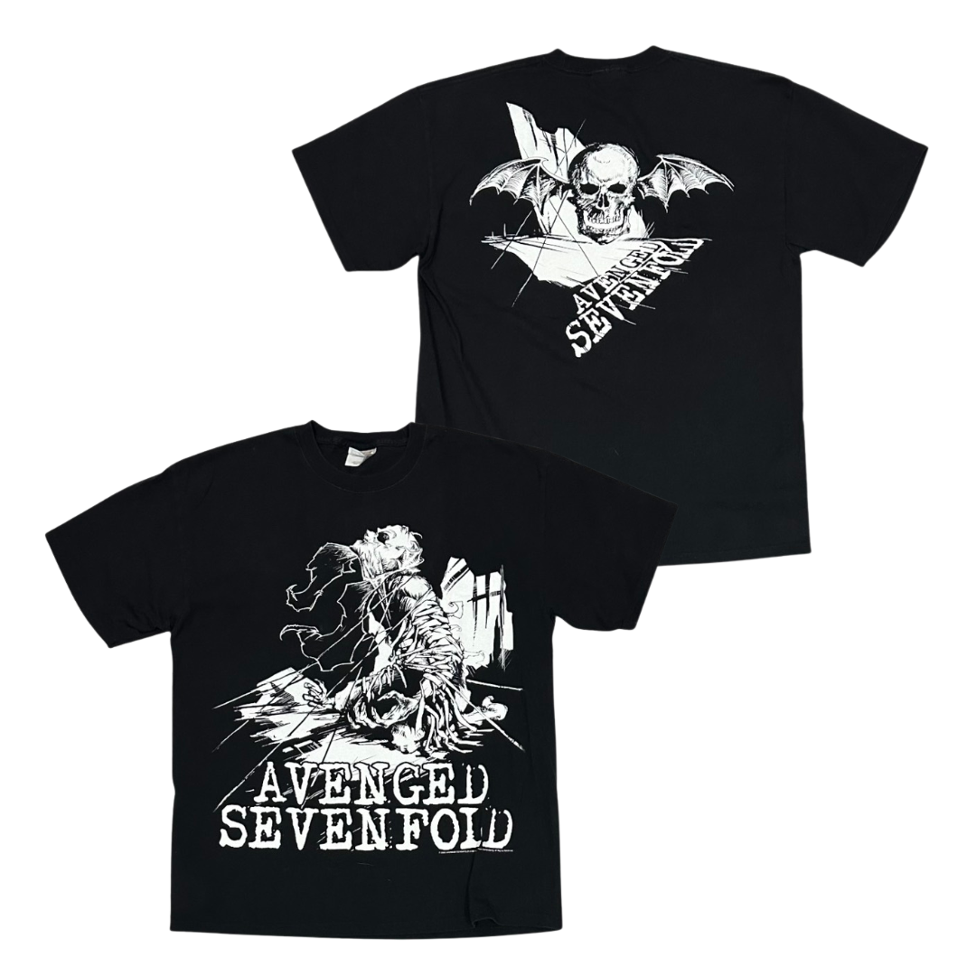 AVENGED SEVENFOLD Short Sleeve T-Shirt: Deathbat 2005 (Vintage)