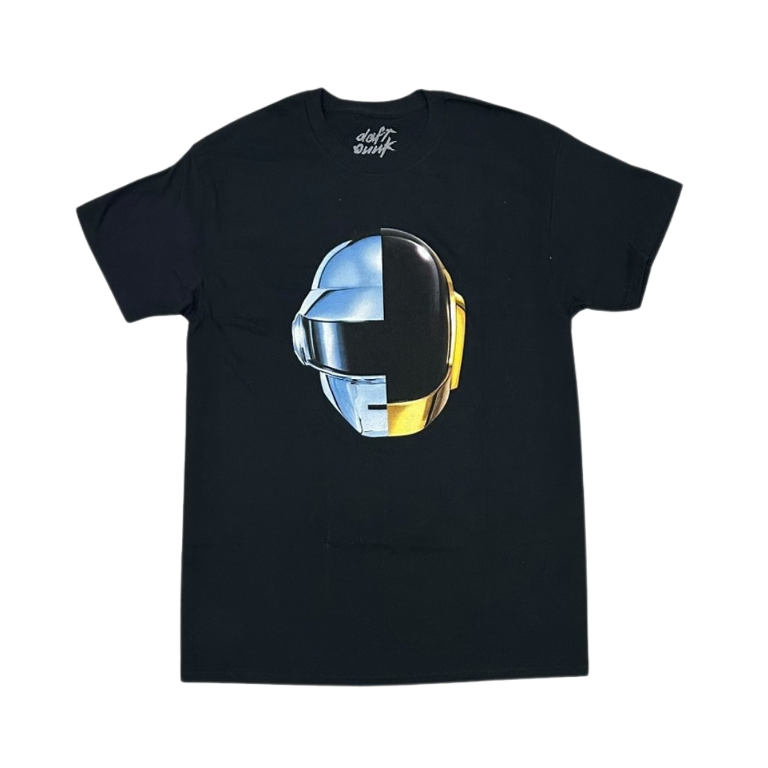 DAFT PUNK Short Sleeve T-Shirt: Split Helmet