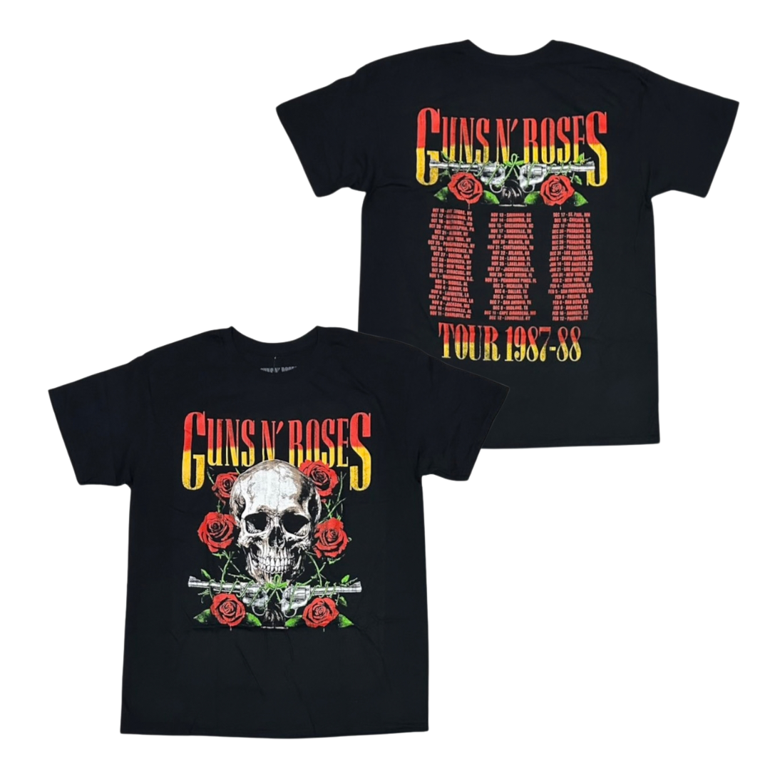 GUNS N' ROSES Short Sleeve T-Shirt: 1987 Tour