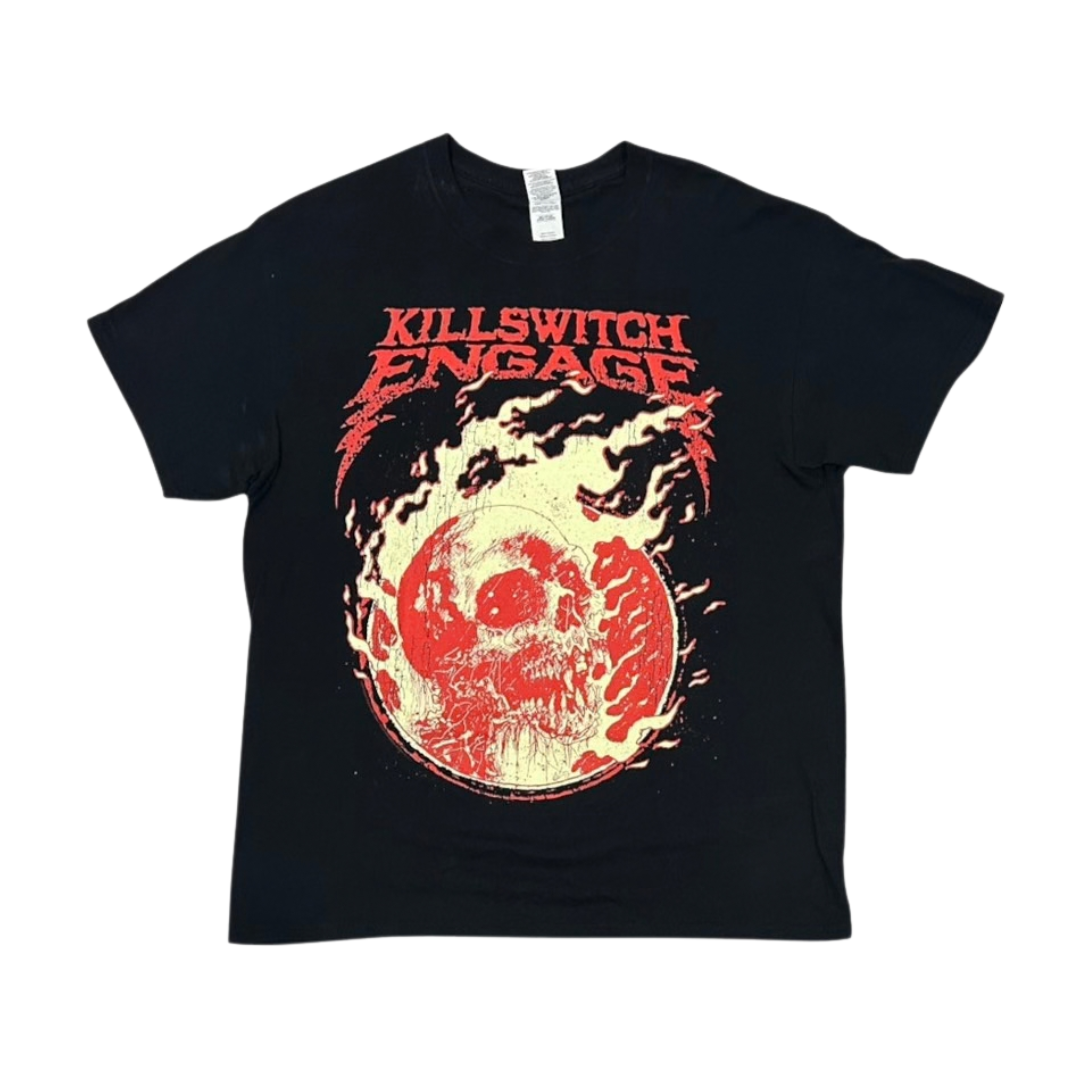 KILLSWITCH ENGAGE Short Sleeve T-Shirt: Flaming Skull
