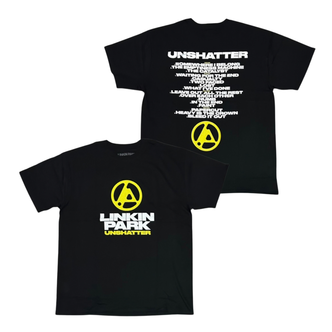 LINKIN PARK Short Sleeve T-Shirt: Unshatter Tracklist