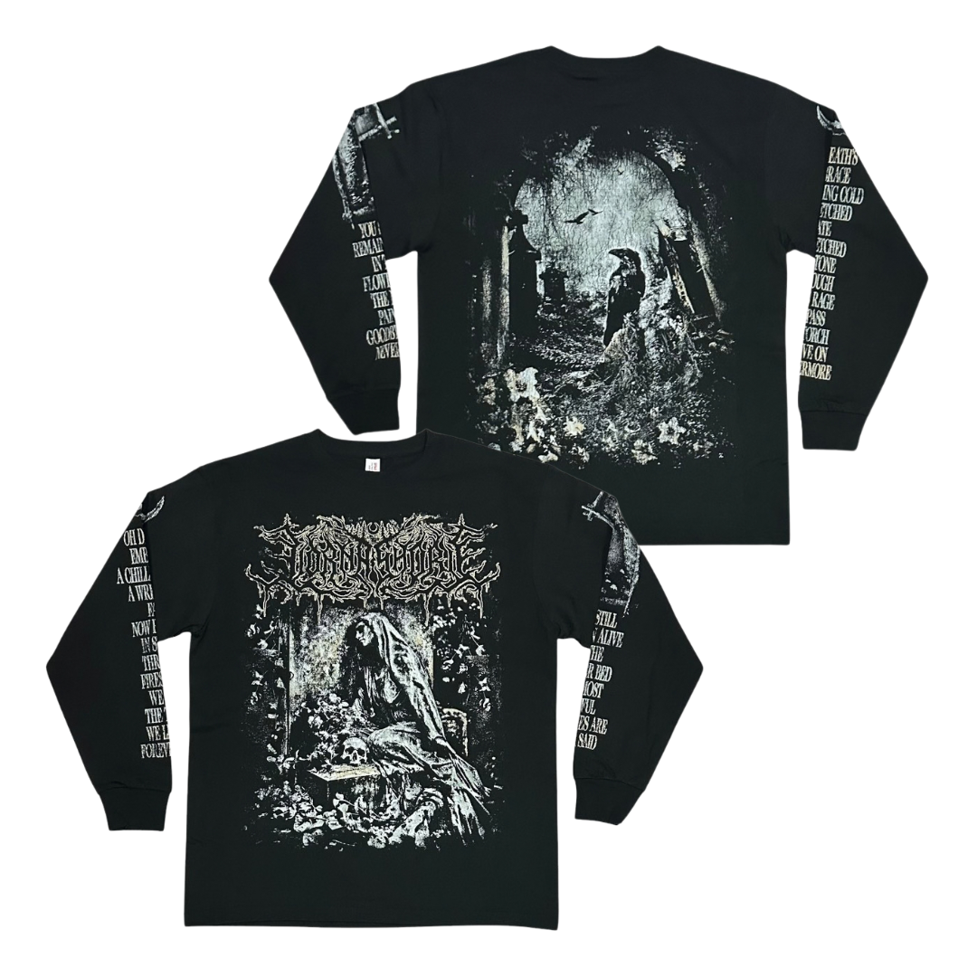LORNA SHORE Long Sleeve T-Shirt: Mourning Statue