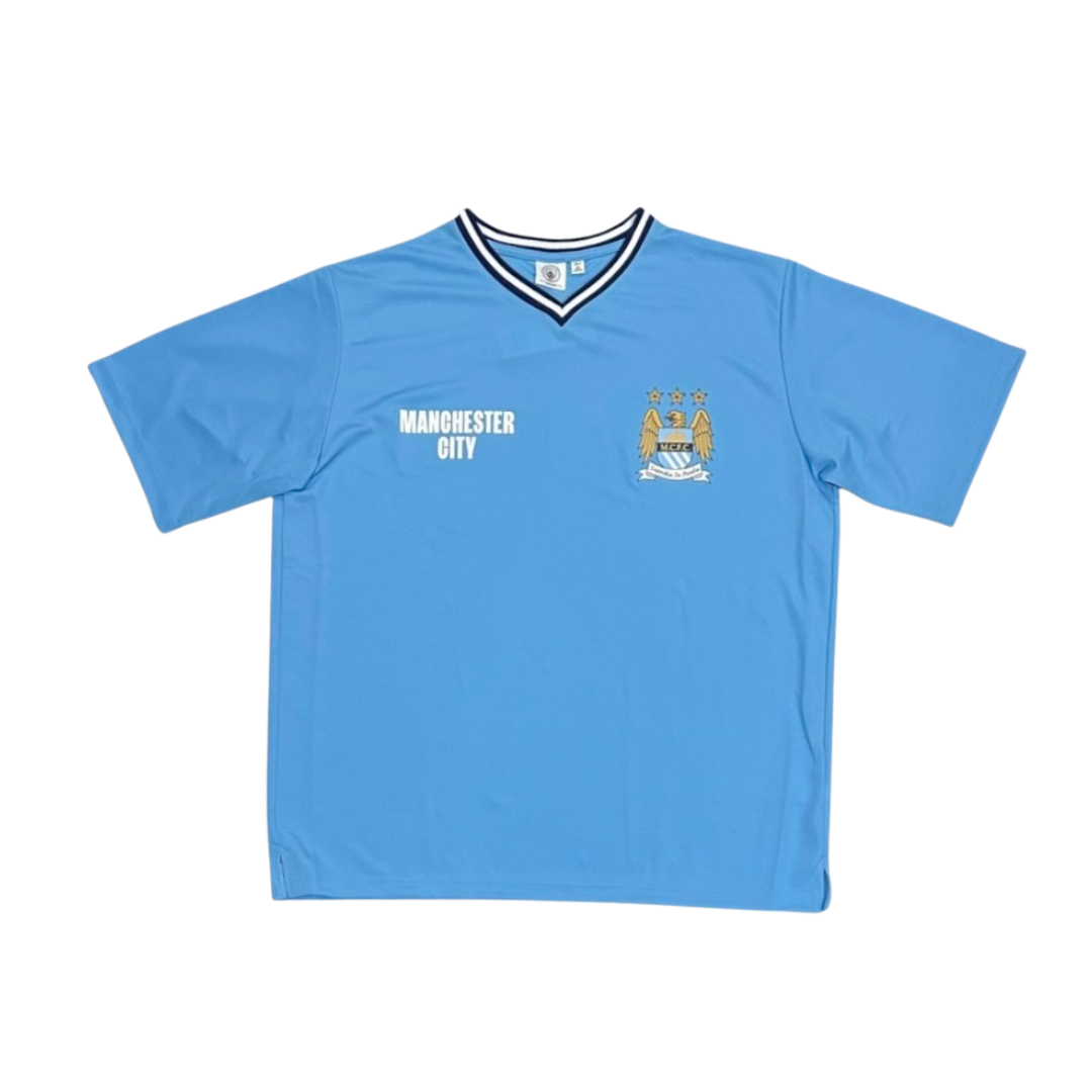 GU X MANCHESTER CITY Short Sleeve T-Shirt: Manchester City White Blue