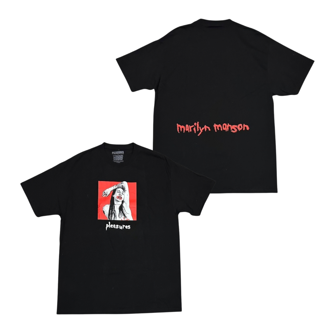 MARILYN MANSON Short Sleeve T-Shirt: Marilyn Manson X Pleasures Suffer