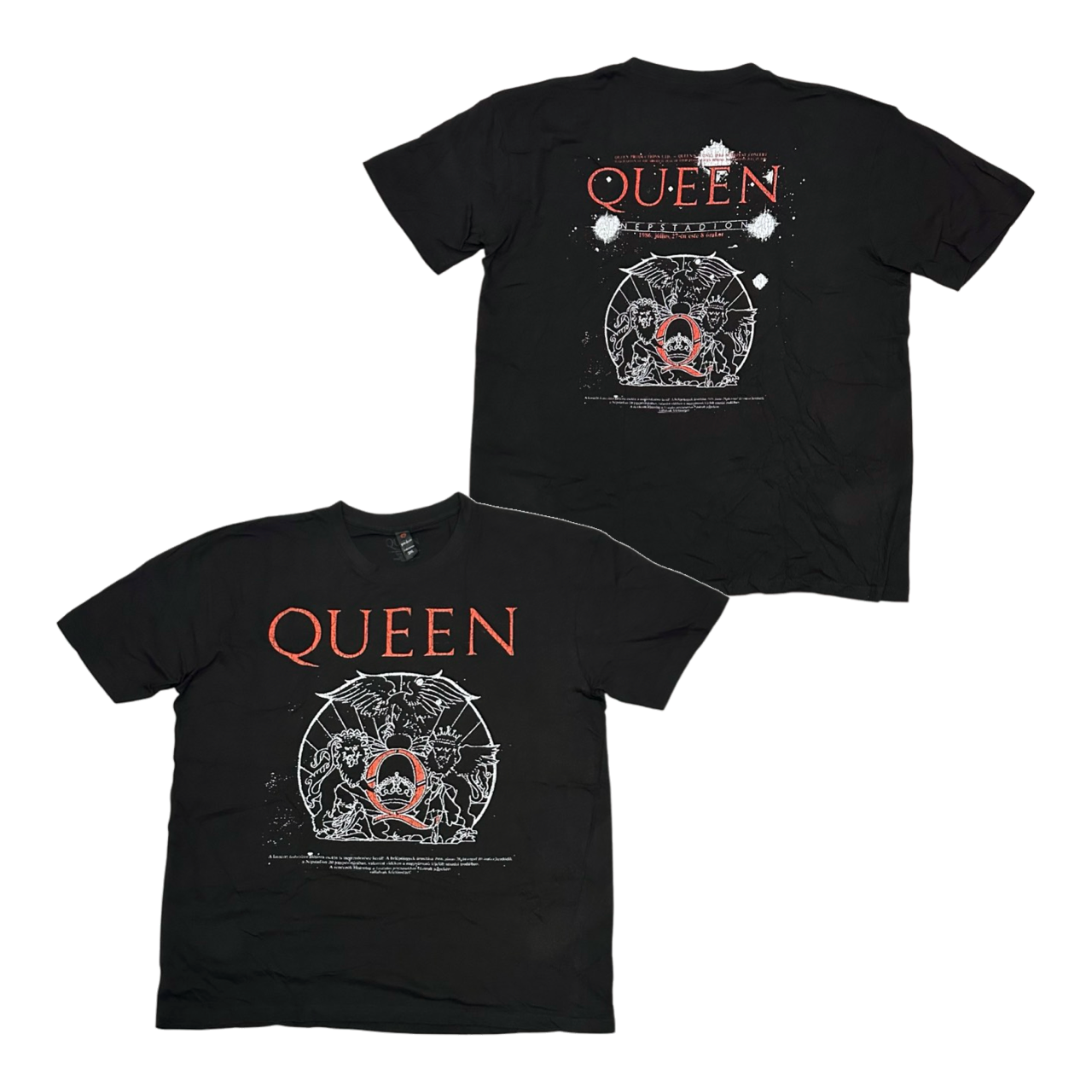 QUEEN Short Sleeve T-Shirt: Budapest Iconic Poster Crest