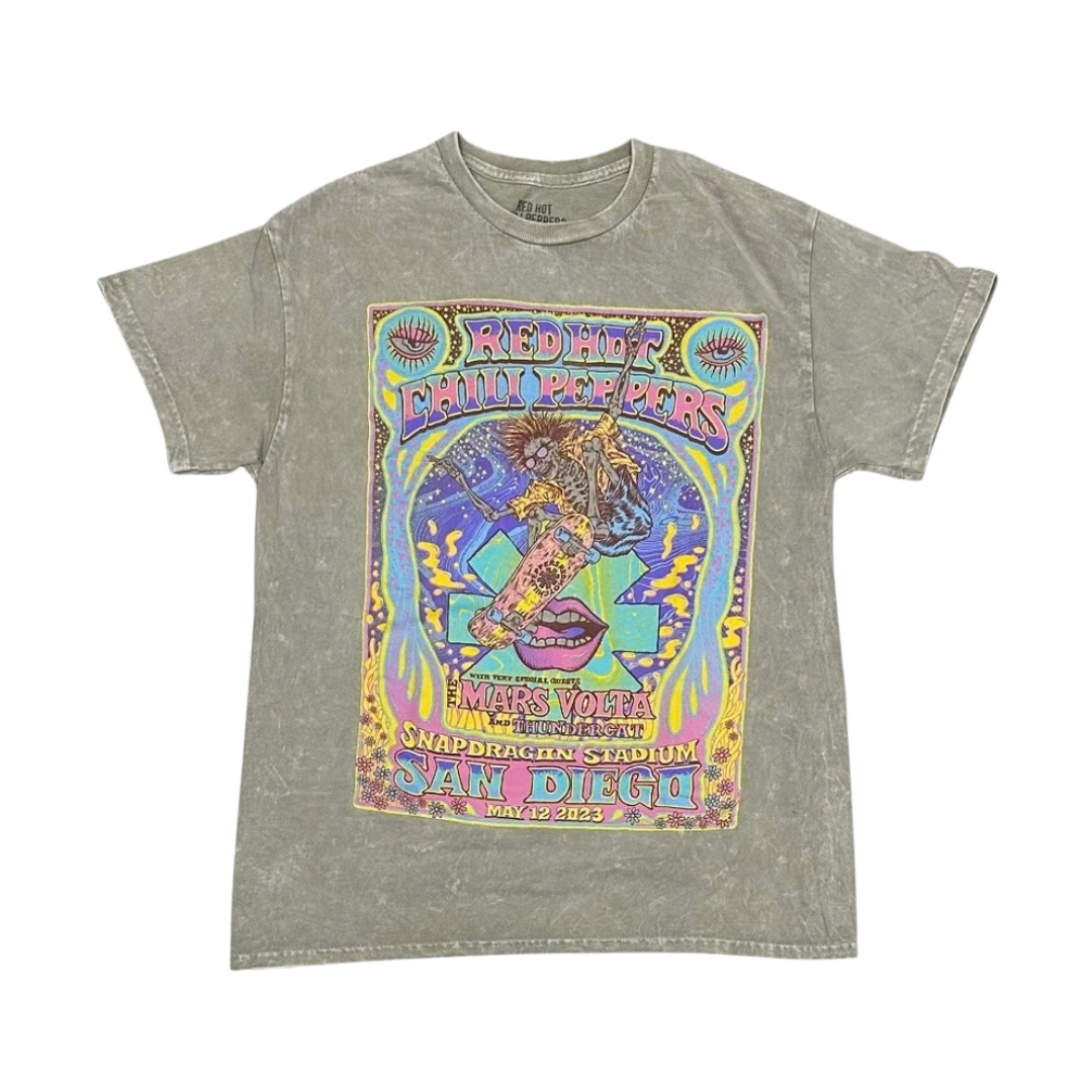 RED HOT CHILI PEPPERS Short Sleeve T-Shirt: Red Hot Chili Peppers X The Mars Volta Tour 2023